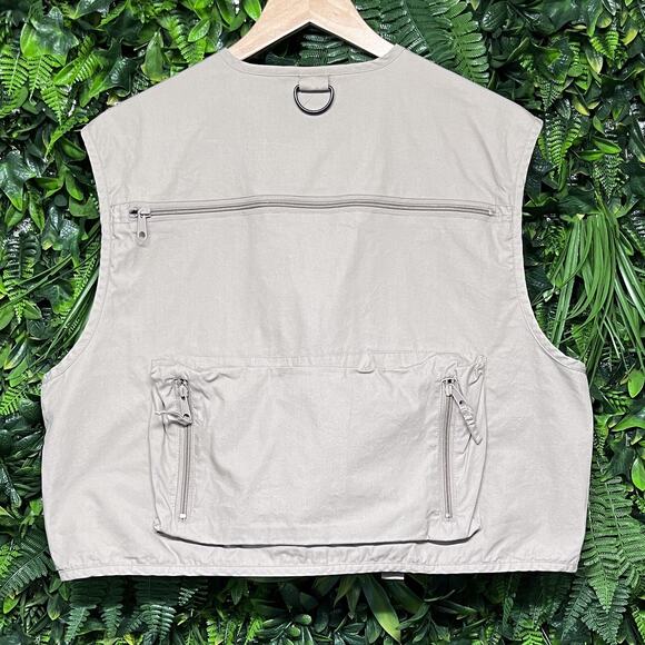 WHITE RIVER Jacket Vest Men Medium Tan Fishing Tactical Safari Utility 2603 - Picture 8 of 8